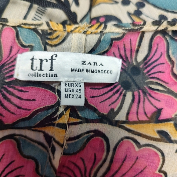 Zata trf Collection XS Floral Long Kimono Cardigan! - Picture 9 of 9